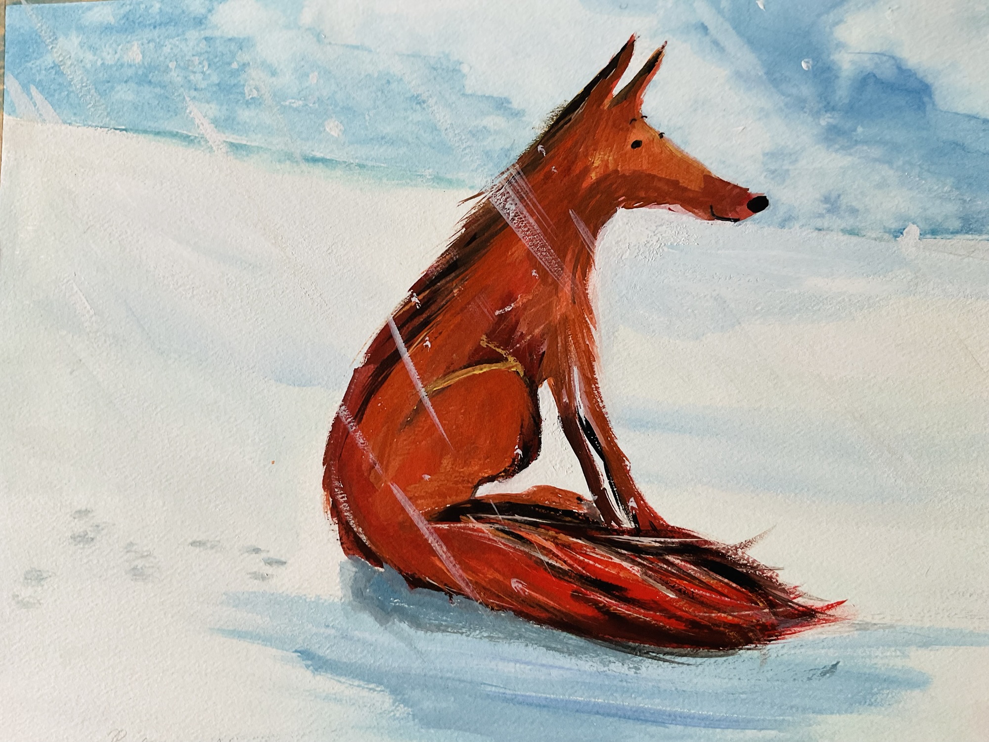 Children's book illustration by Ros Webb