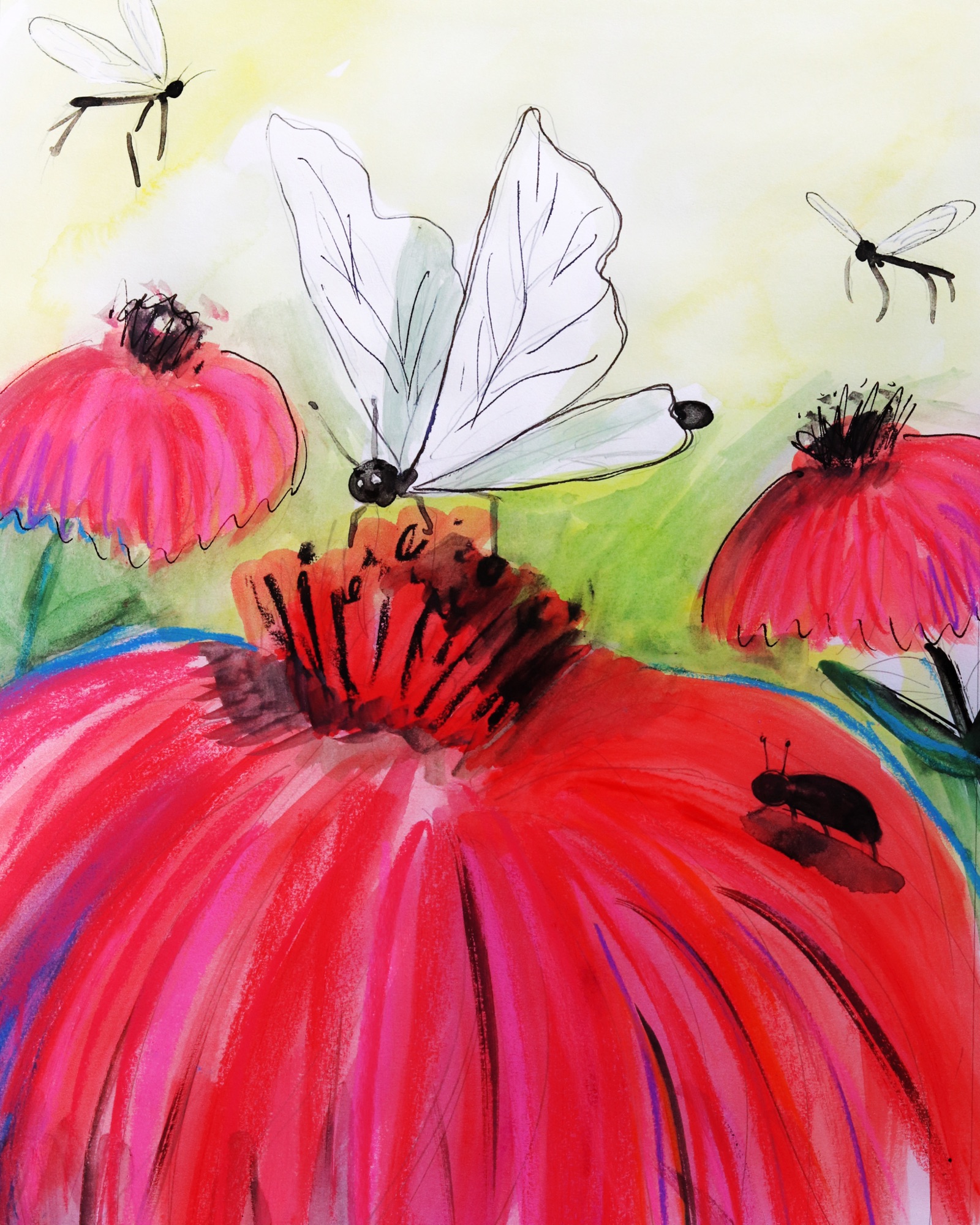 Children's book illustration by Ros Webb